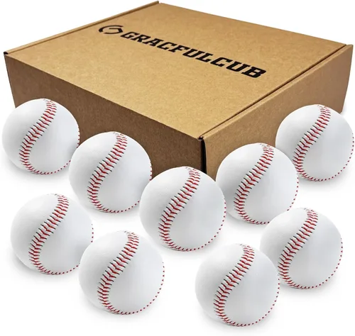 Vista 14 de Gracfulcub Baseball Ball, Official Game for Youth Adult Training Play Hard Ball，Official size & weight. Perfect for batting, fielding, pitching.