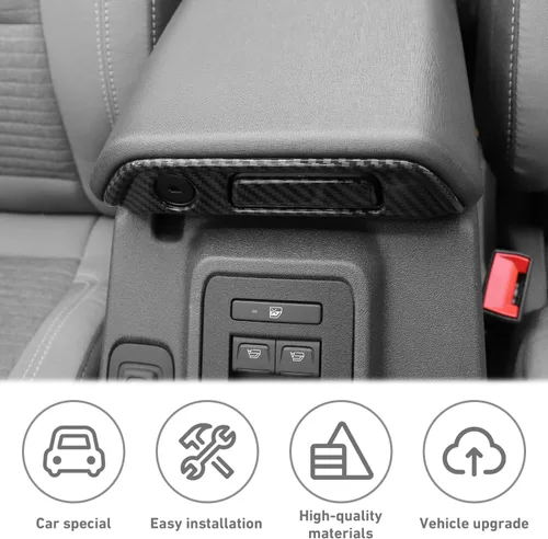 Vista 3 de Caja de almacenamiento para reposabrazos central para Ford Bronco, cubierta del panel del interruptor, decoración interior, compatible con Ford