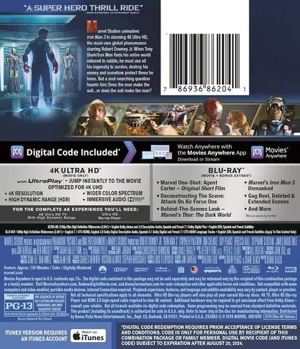 Vista 2 de IRON MAN 3 4K UHD