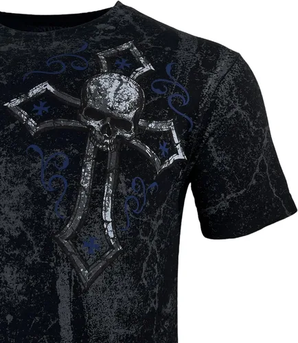 Vista 6 de Xtreme Couture by Affliction Camiseta para hombre Stone Warrior