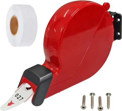 Vista 11 de Dispensador de boletos con sistema de números con 1 rollo de boletos, papel de 2 dígitos, 20 grupos, número de 00 a 99 (2 dígitos, morado)