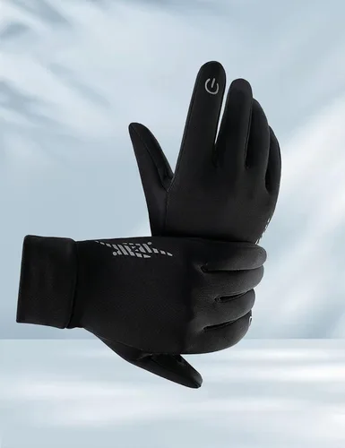 Vista 2 de Guantes cálidos de invierno para hombres y mujeres, compatibles con pantalla táctil, ideales para deportes, esquí, ciclismo, senderismo y aventuras