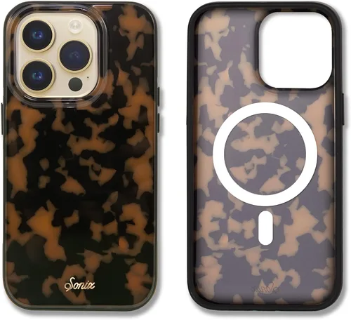 Vista 110 de Sonix - Funda para iPhone 12 y iPhone 12 Pro, compatible con MagSafe, probada contra caídas de 10 pies, Brown Tort, diseño de carey marrón