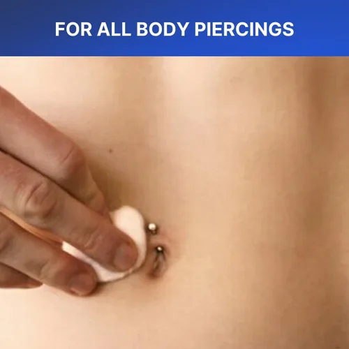 Vista 7 de BodyJ4You 120 piezas de piercings corporales – Spray de cuidado posterior para piercings – cartílago tragus, oreja, nariz, tabique, labio, ombligo