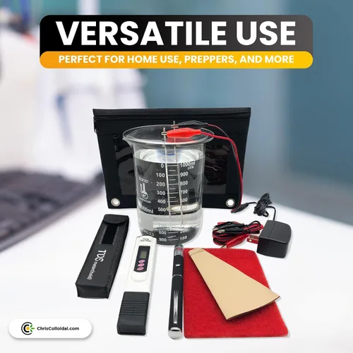 Vista 6 de Kit de generador de plata iónica-nano coloidal original de 12 V con alambre de plata pura 99.995% - Solo tienes que añadir agua destilada y un frasco