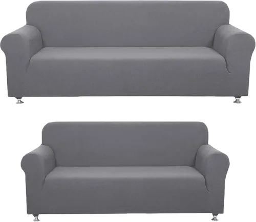 Vista 13 de Sapphire Home - Juego de 2 fundas para sofá, sofá de 2 plazas, ajuste elástico, sin arrugas, funda protectora para muebles para 3/2 cojines