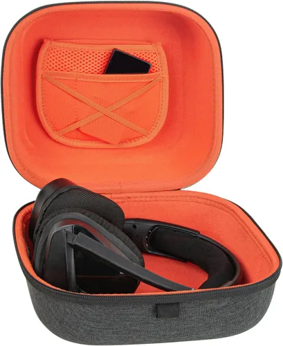 Vista 3 de Geekria Shield - Funda para auriculares compatible con Corsair Void v2 Wireless, HS80, Virtuoso, HS55, HS65 y más, bolsa de transporte de viaje
