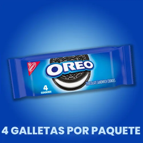 Vista 5 de OREO Galletas de sándwich de chocolate, 40 paquetes de aperitivos (4 galletas por paquete, 4 cajas)