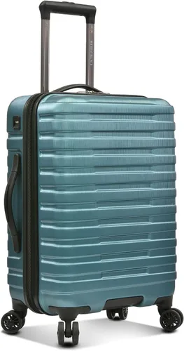 Vista 3 de U.S. Traveler Boren - Maleta de viaje de policarbonato resistente con 8 ruedas giratorias, asa de aluminio