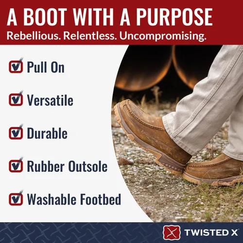 Vista 5 de Twisted X - Botas de trabajo para hombre de 11.0in con tecnología CellStretch Comfort