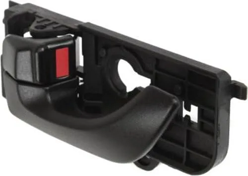 Vista 4 de OE Replacement - Manija de puerta interior negra para lado del conductor con botón de bloqueo de puerta para Hyundai - REPHY462162
