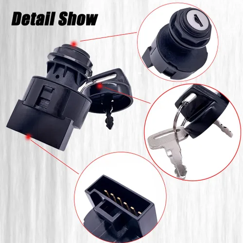 Vista 6 de 4012165 Interruptor de llave de encendido para Polaris Ranger Sportsman RZR 170 300 325 400 425 450 500 550 570 600 700 800 850 900 1000 4x4 Crew XP