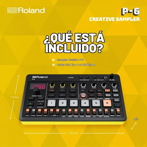Vista 6 de Roland Muestreador creativo AIRA Compact P-6
