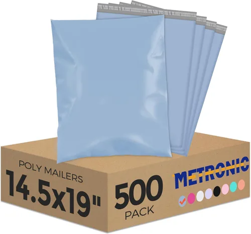 Vista 26 de Metronic 100 unidades de sobres de polietileno de 24 x 24 pulgadas, bolsas de envío grandes para ropa, bolsas de correo adhesivas fuertes