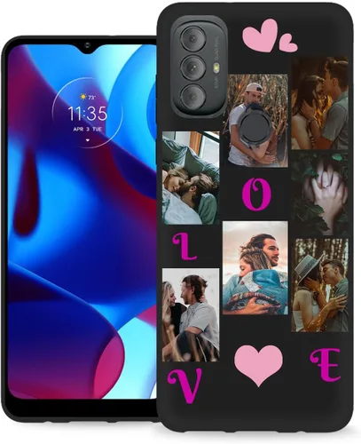 Vista 18 de Funda personalizada para Motorola Moto G Play 2023 con nombre de foto y texto – Funda suave y fina para Moto GPlay 2023 (negra) de 6.5 pulgadas