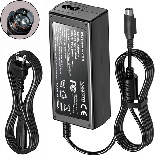Vista 4 de Adaptador de 3 pines 24V AC/DC compatible con MFlabel Funglam DT426C DT426B DT108B FL-420B Impresora de código de barras térmica 2.5A YC60-2402500
