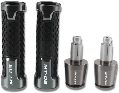 Vista 9 de Motorcycle for Y&AMAHA MT03 2015 2016 2017 2018 2019 2020 MT 03 MT-03 2005-2006 Motorcycle 7/8" 22mm Handle Grips Handlebar Grip Ends Plug