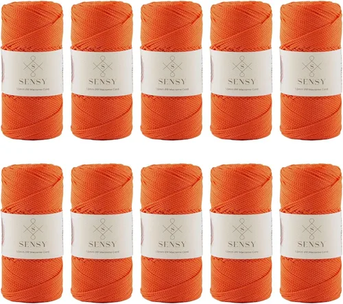 Vista 117 de Sensy Premium Cuerda de Poliéster 1.5mm (0.059 pulgadas) 164 Yardas Cuerda de Polipropileno 100% Cuerda de Macramé 1.5mm Cuerda para Bolsa