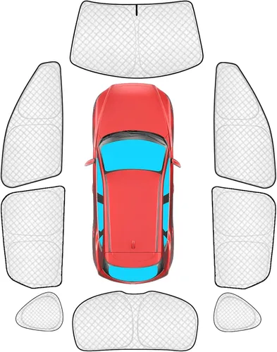 Vista 103 de KMF 6 piezas de parasoles gruesos para Mazda 3 Hatchback (No Sedán) 2014-2018 Accesorios, parasoles completos para parabrisas y ventanas de coche