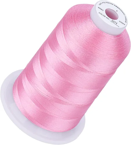 Vista 113 de Simthread 5500 yardas de hilo de bordar, 5000M de alto rendimiento 40WT 100% hilo de poliéster – 170+ colores vívidos, clasificado de alta velocidad