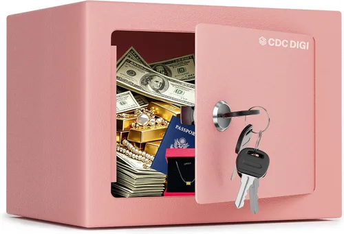 Vista 12 de Caja fuerte digital electrónica para dinero, caja de seguridad de acero con teclado, para oficina, hotel, negocios, joyería, pistola, caja fuerte