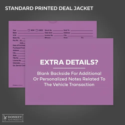 Vista 6 de Sobres impresos para ofertas de vehículos de 9 x 12 pulgadas, chaquetas (100 envueltas retráctiles) (lavanda)
