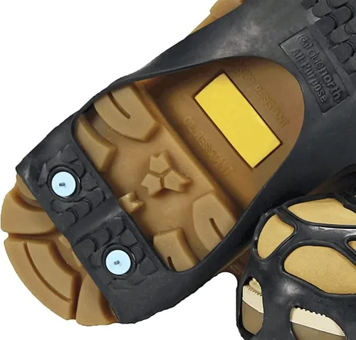 Vista 11 de Due North Tacos de hielo multiusos para zapatos y botas, picos de tracción para hombres y mujeres que trabajan en hielo y nieve
