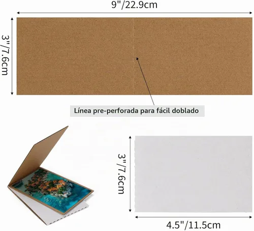 Vista 2 de Fundas protectoras de tarjetas 3x4.5, cartón, paquete de 100