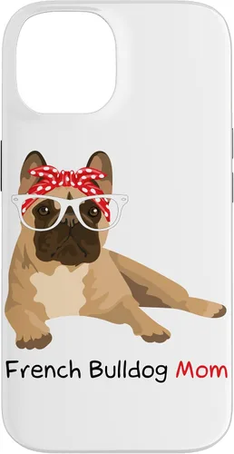 Vista 4 de French Bulldog Mom Bandana Womens Frenchie Case for iPhone 17
