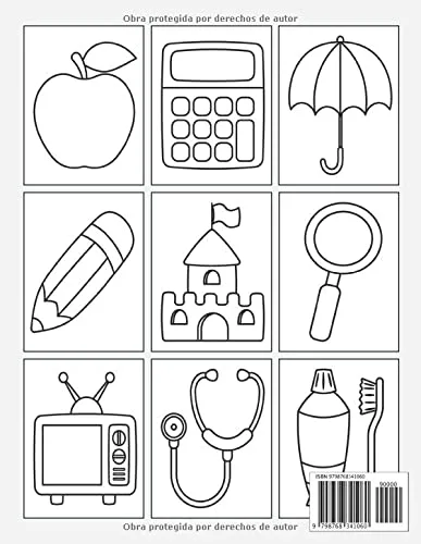 Vista 2 de Mi primer libro para colorear A partir de 1 año Libro de dibujar para niños y niñas (Spanish Edition)