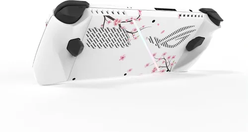 Vista 5 de PlayVital Juego de 2 calcomanías protectoras para ROG Ally, calcomanías personalizadas de vinilo para consola de juegos portátil ROG Ally, flor