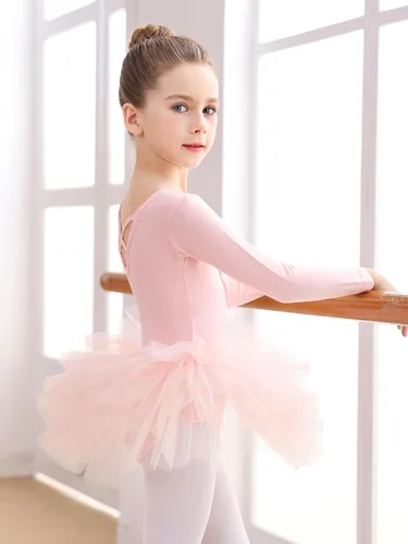 Vista 2 de EASTBUDDY Ballet Dress for Girls,Toddler Dance Leotard with Tutu Skirt Ballerina Outfit