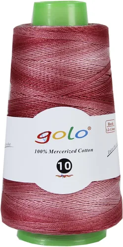 Vista 162 de Golo - 3 bolas de hilo de ganchillo tamaño 10, hilo de crochet para tejer a mano 102
