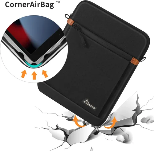 Vista 6 de Funda para tablet de 12.9 a 13 pulgadas, compatible con iPad Pro de 13 pulgadas/12.9 pulgadas, Galaxy Tab S9 FE+ 12.4 / S9 FE 10.9, cremalleras YKK