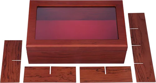 Vista 6 de Caja de té (8 compartimentos) nogal oscuro + caja de té (8 compartimentos) palisandro