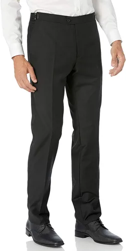 Vista 4 de Adam Baker Conjunto de traje de esmoquin formal de dos piezas de ajuste moderno de un solo pecho para hombre