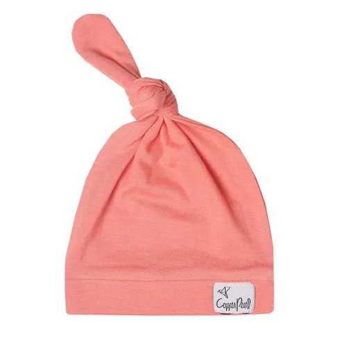 Vista 13 de Copper Pearl - gorro de bebé con nudo superior elástico suave