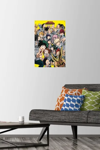 Vista 2 de My Hero Academia - Póster de pared para selfie con pasadores