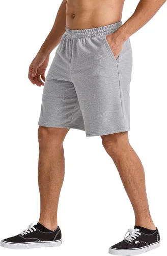 Vista 3 de Hanes Originals - Pantalones cortos deportivos de rizo francés para hombre, pantalones cortos atléticos sin cierre, 9 pulgadas