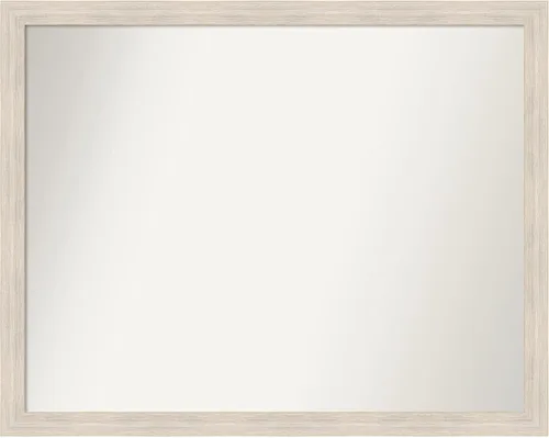 Vista 541 de Amanti Art Espejo personalizado, espejo de baño estrecho Alexandria White Wash, espejo de pared o espejo de tocador de baño sobre el fregadero