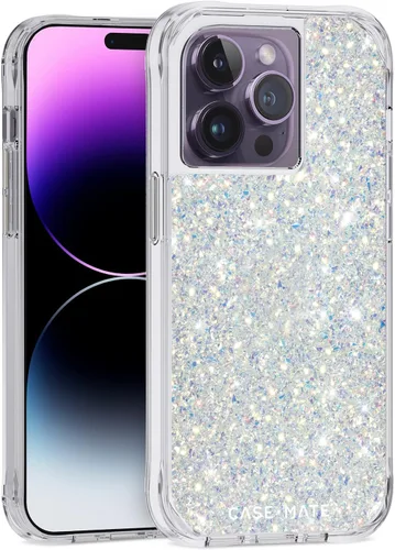 Vista 8 de Case-Mate Funda para iPhone 14 Pro - Gemas florales - Con protección contra caídas de 10 pies y carga inalámbrica - Funda de lujo con diamantes
