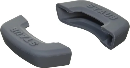 Vista 4 de Staub 40509-916 Cubierta de mango de silicona, redonda, agarradera, manoplas, producto auténtico Gris