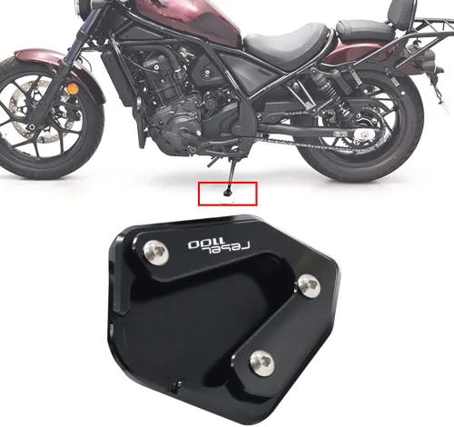 Vista 2 de For Rebel1100 CM1100 CMX 1100 2020 2021 2022 CNC Motorcycle foot side support extension pad support amplification board
