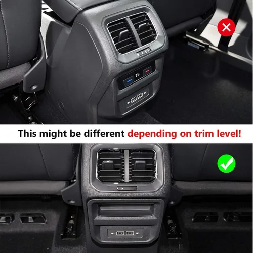 Vista 6 de Auovo Alfombrillas antipolvo para Volkswagen VW Tiguan accesorios 2024 2023 2022 2021 2020 2019 2018 personalizados portavasos, puertas y consolas