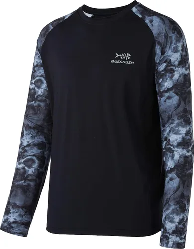 Vista 14 de Bassdash UPF 50 Camiseta de pesca para hombre con camuflaje, manga larga, sudadera de secado rápido
