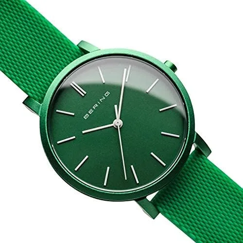 Vista 3 de BERING Unisex Analog Quartz True Aurora Collection Watch with Silicone Strap & Sapphire Crystal