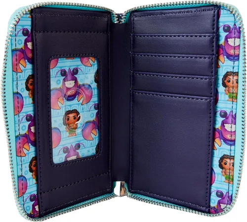 Vista 4 de Loungefly Disney Villains Moana - Tamatoa Glow in the Dark Wallet, exclusiva de Tienda