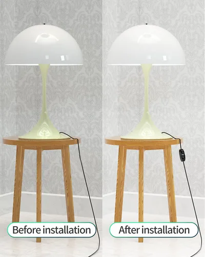 Vista 6 de Interruptor de electrodomésticos, botón de encendido/apagado, lámpara de mesa, luz de escritorio, interruptor de cable en línea, 250 V, 10 A, negro