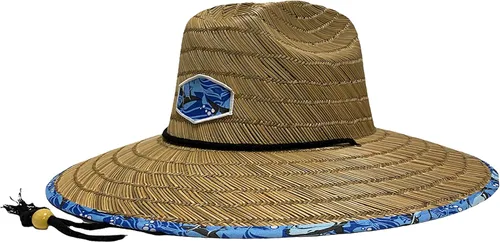 Vista 2 de Sombrero de paja para hombre Outsider Lifeguard de ala ancha para playa