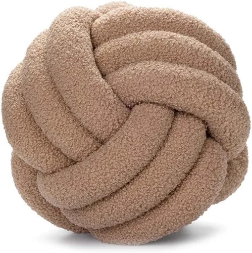 Vista 8 de Cyprinus Carpio Almohada de forro polar de peluche, tejida a mano, almohada de respaldo para sofá, sala de estar, estudio, cojín redondo para mesita